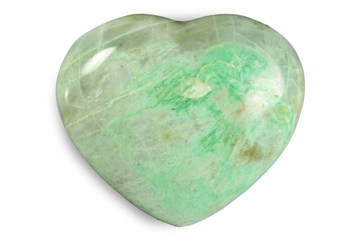 Polished Garnierite Heart - Madagascar #246723